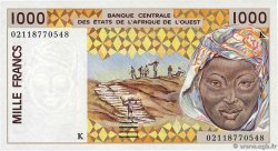 1000 Francs WEST AFRIKANISCHE STAATEN  2002 P.711Kl ST