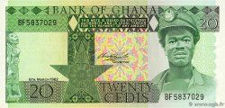 20 Cedis GHANA  1982 P.21c UNC-