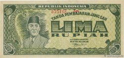 5 Rupiah INDONESIEN  1947 P.021 fST+