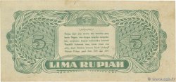 5 Rupiah INDONESIA  1947 P.021 AU+