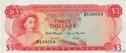 3 Dollars BAHAMAS  1968 P.28a XF