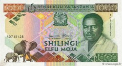 1000 Shillings TANZANIA  1990 P.22