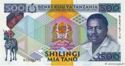 500 Shilingi TANZANIA  1989 P.21a SC+