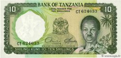 10 Shillings TANSANIA  1966 P.02d ST