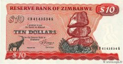 10 Dollars SIMBABWE  1983 P.03d