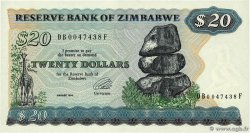 20 Dollars ZIMBABWE  1994 P.04d q.FDC