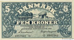 5 Kroner DINAMARCA  1942 P.030f SC+