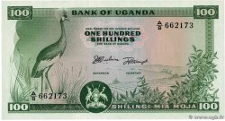 100 Shillings UGANDA  1966 P.05a UNC