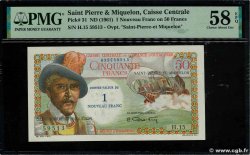 1 NF sur 50 Francs Belain d Esnambuc SAINT PIERRE ET MIQUELON  1960 P.31