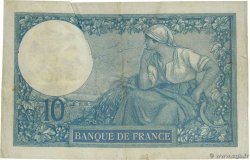 10 Francs MINERVE FRANCE  1917 F.06.02a pr.TTB