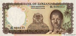 5 Shillings TANZANIE  1966 P.01a pr.NEUF