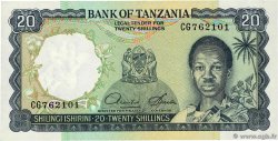 20 Shillings TANSANIA  1966 P.03d