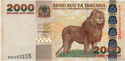 2000 Shilingi TANZANIA  2003 P.37a UNC-