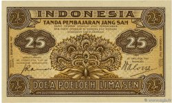 25 Sen INDONESIA  1947 P.032 UNC