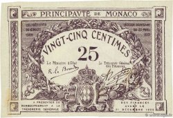 25 Centimes violet MONACO  1920 P.02a SPL+