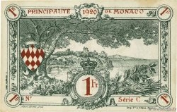 1 Franc Spécimen MONACO  1920 P.05s pr.SPL