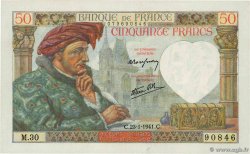 50 Francs JACQUES CŒUR FRANCE  1941 F.19.05 XF