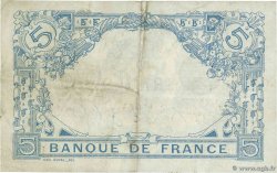 5 Francs BLEU FRANKREICH  1916 F.02.41 fVZ