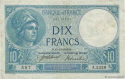 10 Francs MINERVE FRANCE  1916 F.06.01 F+