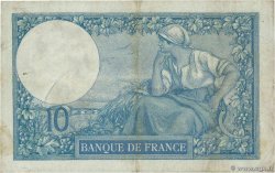 10 Francs MINERVE FRANCE  1917 F.06.02 VF-