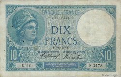 10 Francs MINERVE FRANCIA  1917 F.06.02 BC