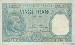 20 Francs BAYARD FRANCIA  1916 F.11.01 AU