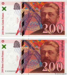 200 Francs EIFFEL Consécutifs FRANCE  1996 F.75.03a AU