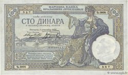 100 Dinara YUGOSLAVIA  1929 P.027b