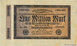 1 Million Mark GERMANY  1923 P.093 VF