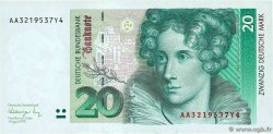 20 Deutsche Mark GERMAN FEDERAL REPUBLIC  1991 P.39a UNC-