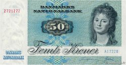 50 Kroner DINAMARCA  1972 P.050a AU+