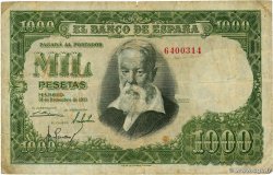 1000 Pesetas ESPAGNE  1951 P.143a