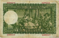 1000 Pesetas ESPAGNE  1951 P.143a TB