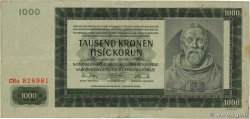 1000 Korun BOHÊME ET MORAVIE  1942 P.15 TB+
