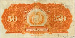 50 Bolivianos BOLIVIA  1928 P.124a MB