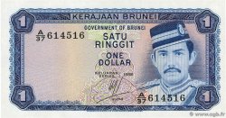 1 Ringgit - 1 Dollar BRUNEI  1986 P.06c