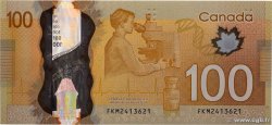 100 Dollars CANADA  2011 P.110a NEUF