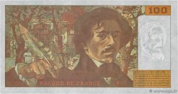 100 Francs DELACROIX 442-1 & 442-2 FRANCE  1995 F.69TER.02c AU+