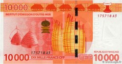 10000 Francs FRENCH PACIFIC TERRITORIES  2014 P.08 VF+