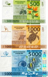 500 au 5000 Francs Lot POLYNESIA, FRENCH OVERSEAS TERRITORIES  2014 P.05 au P.07 UNC-