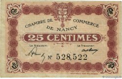 25 Centimes FRANCE régionalisme et divers Nancy 1918 JP.087.57
