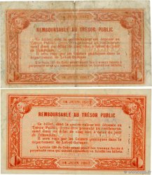 1 Franc Lot FRANCE régionalisme et divers Agen 1917 JP.002.14 TB