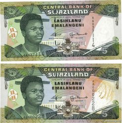5 Emelangeni Lot SWAZILAND  1995 P.23a