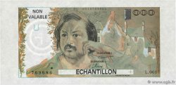 1000 Francs BALZAC Échantillon FRANCIA  1980 EC.1980.01 SC+