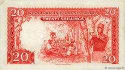 20 Shillings AFRIQUE OCCIDENTALE BRITANNIQUE  1953 P.10a SUP+