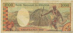 1000 Francs RWANDA  1978 P.14a TB