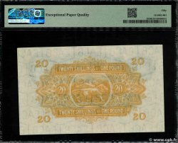 20 Shillings - 1 Pound BRITISCH-OSTAFRIKA  1955 P.35 VZ+