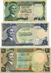 1, 10 et 20 Dinars Lot JORDANIE  1988 P.18e, P.20b et P.21c  TTB