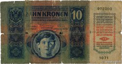 10 Kronen AUTRICHE  1915 P.019 B