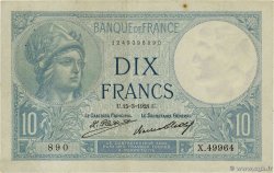 10 Francs MINERVE FRANCE  1928 F.06.13